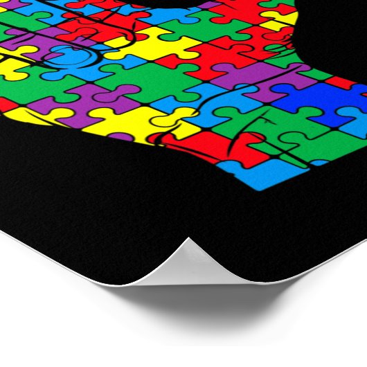 Poster Autism Awareness Day Autistic Child Asl Love Sign (Coin)