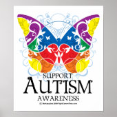 Poster Autism Butterfly (Devant)