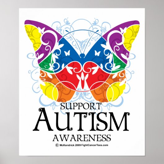 Poster Autism Butterfly (Devant)