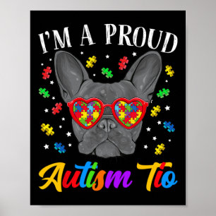 Poster Autism Tio French Bulldog Puzzle