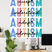 Poster Autisme (Bureau à domicile)