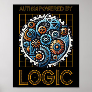 Poster Autisme Alimenté Par Des Entraîneurs Mécaniques Lo