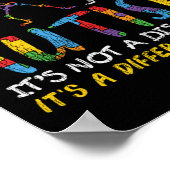 Poster Autisme Awerty - Skeleton Dabbing Autistic Kids A (Coin)