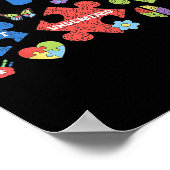 Poster Autisme Coquette Bow Puzzles Accepter Comprendre l (Coin)
