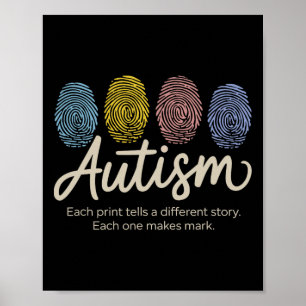Poster Autisme d'empreinte digitale5