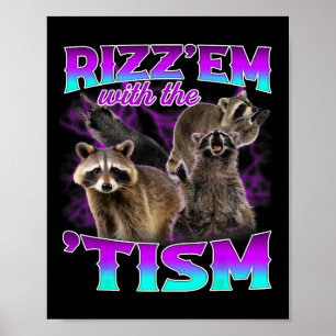 Poster Autisme Drôle Rizz Em Avec Le Mème Tisme Autistiqu
