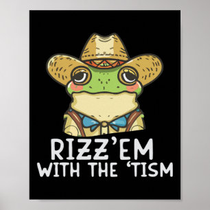 Poster Autisme Drôle Rizz Em Avec Le Mème Tisme Autistiqu