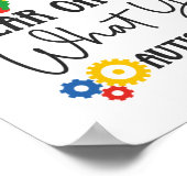 Poster Autisme Fils fille fille non-verbal ne signifie pa (Coin)