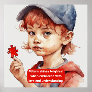 Poster Autisme - Gardez ou concevez votre propre