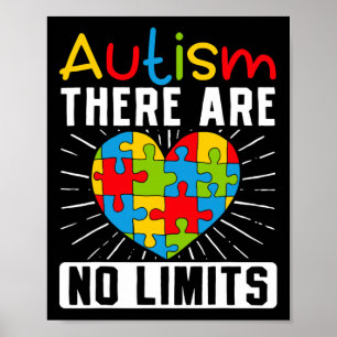Poster Autisme Il N'Y A Pas De Limites De Sensibilisation