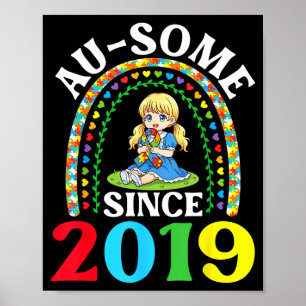 Poster Autisme Incroyable Ausome Depuis 2019 Sensibilisat