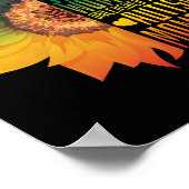 Poster Autisme Maman Mère Mama Dieu Fleurs les plus forte (Coin)