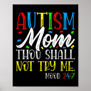 Poster Autisme Maman Tu Ne Me Tenteras Pas - Autisme