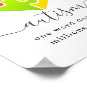 Poster Autisme Millions d'histoires Puzzle de coeur (Coin)