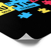 Poster Autisme Pour Les Enseignants VITESSE Éléments De T (Coin)