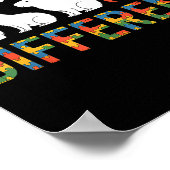 Poster Autisme prise de conscience autistique (Coin)
