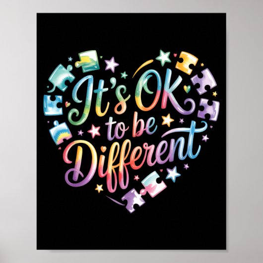 Poster Autisme prise de conscience autistique (Devant)