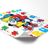 Poster Autisme Puzzle Six Sept 67 Bru (Coin)