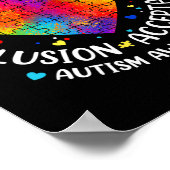 Poster Autisme Respect Amour Inclusion Acceptation Sensib (Coin)