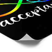 Poster Autisme - Rouge au lieu de l'infini - Acceptation (Coin)