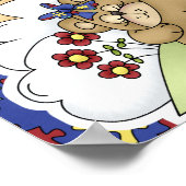Poster Autisme Sensibilisation Sleeping Bear (Coin)