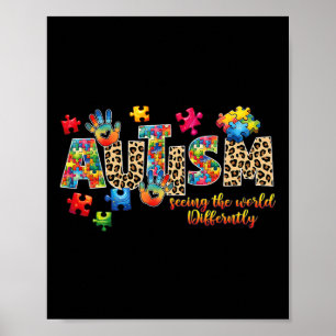 Poster Autisme Support Enseignante Femmes Enfants Sensibi