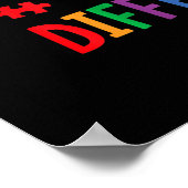 Poster Autiste |Embrasser les différences Giraffe Puzzle  (Coin)