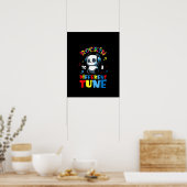 Poster Autiste | Rockin À Un Panda Cute De Tune Différent (Cuisine)