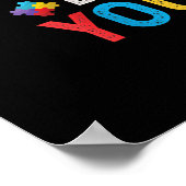 Poster Autistic|Oser être différent Giraffe Puzzle Pièce (Coin)