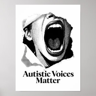 Poster Autistic Voices Matter Conception de l'écran de