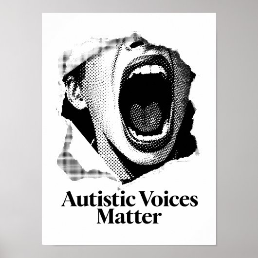 Poster Autistic Voices Matter | Conception de l'écran de  (Devant)