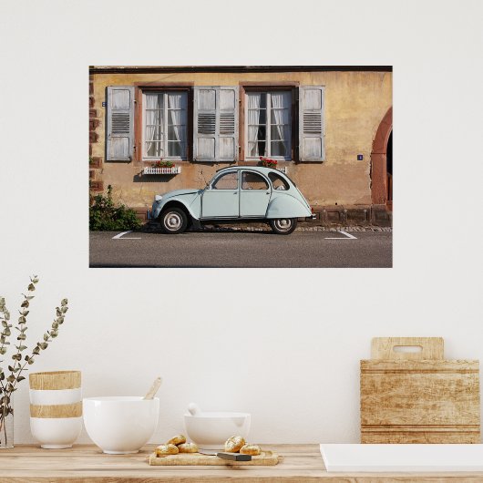 Poster auto Citroen vintage (Cuisine)