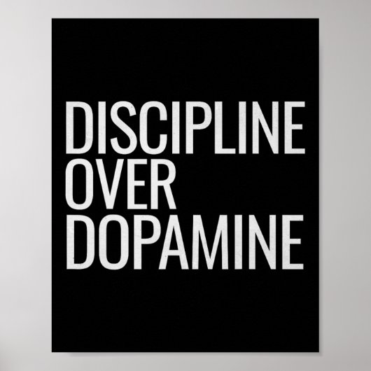 Poster Auto-discipline sur la Dopamine entraînement Motiv (Devant)