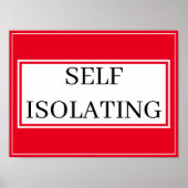 Poster - AUTO-ISOLATION (Devant)