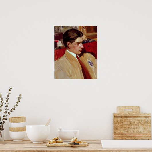 Poster Auto-portrait dans le profil (Cuisine)