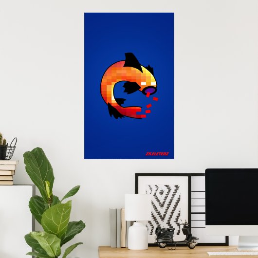 Poster Auto-Su-Fish-ient (Bureau à domicile)