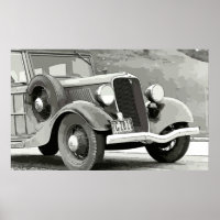 Poster auto vintage