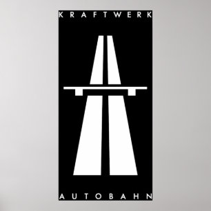 Poster Autobahn Kraftwerk inspiré