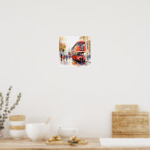 Poster Autobus à impériale rouge de Londres, (E) (Cuisine)