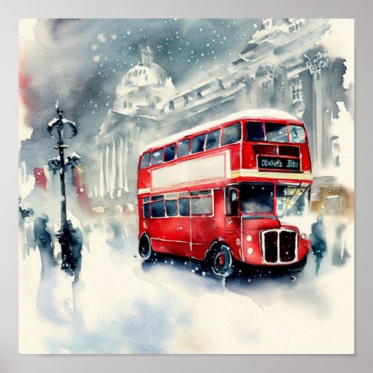 Poster Autobus à impériale rouge de Londres, (I) (Devant)