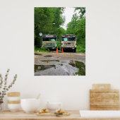 Poster Autobus de l'ancienne école (Cuisine)