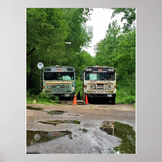 Poster Autobus de l'ancienne école (Devant)
