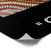 Poster autochtone, impression de sable GOANNA (Coin)