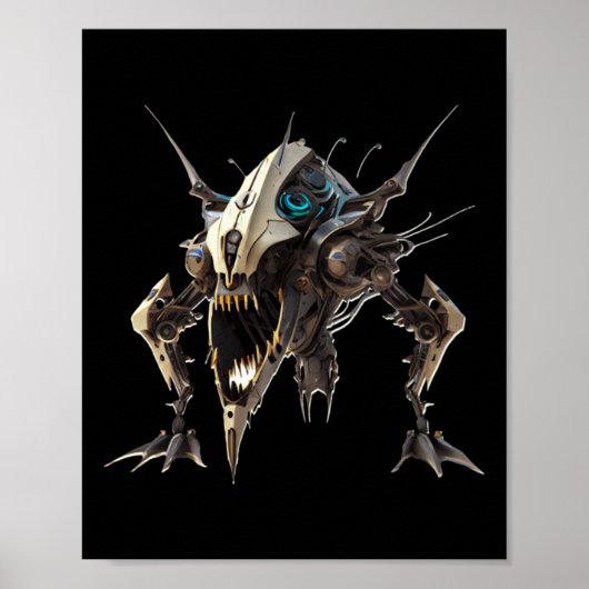 Poster Autocollant Crabe Robot (Devant)