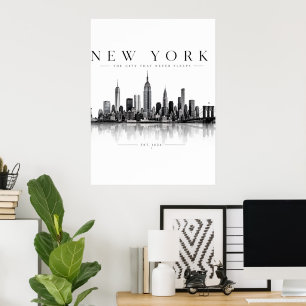Poster Autocollant de Noël en forme de cœur à l'aquarelle