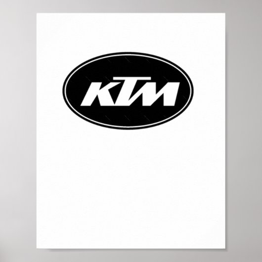 Poster Autocollant du logo Ktm (Devant)