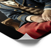 Poster Autocollant maritime Meow (Coin)