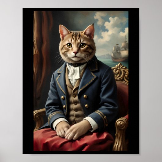 Poster Autocollant maritime Meow (Devant)