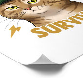 Poster Autocollant survivant mal de ventre (Coin)