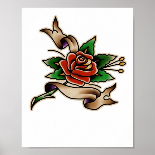 Poster Autocollant Trad Tattoo 005 (Devant)